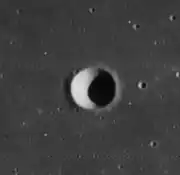 Lunar Orbiter 4 image of Golgi (Schiaparelli D)