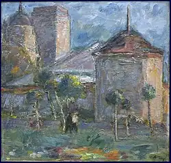 Golia Monastery (1965), oil on canvas, 59 x 62.5 cm, Saint Petersburg, Russia, Hermitage Museum