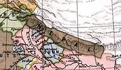 Map of Nepal