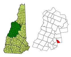 Location in Grafton County, New Hampshire