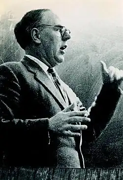 Black-and-white portrait of Graham Higman