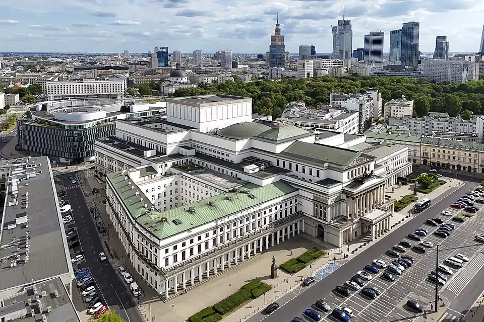 Grand Theatre Warsaw, aerial view (2025)