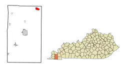Symsonia's position in Kentucky