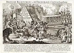 English propaganda against New France and Louisbourg, 1755