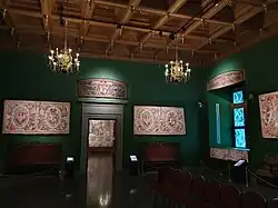 One of the halls in the Palace of the Grand Dukes of Lithuania, decorated with tapestries commissioned by Sigismund II Augustus and manufactured in circa 1560