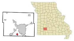 Location of Battlefield, Missouri