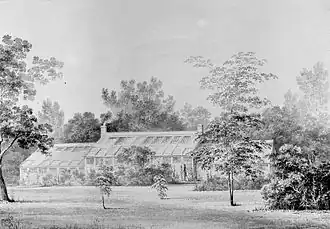 Greenhouse, David Hosack Estate, Hyde Park, New York, c. 1832