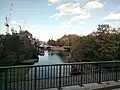 Greenway bridge over the River Lea looking north