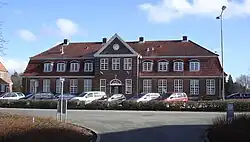 Grindsted train station in the largest town of the municipality