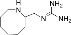 Skeletal formula of guanazodine