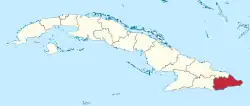 Location in Cuba