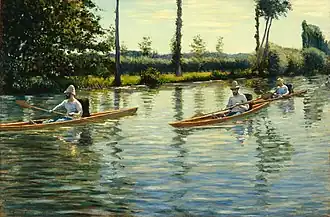 Gustave Caillebotte, Boating on the Yerres, 1877