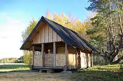 Härmä tsässon, a wooden Seto chapel in Härmä.