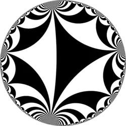 Tessellation for ideal triangle