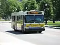 A New Flyer D40LF Operating on the route 5 Delaware, near McMaster University.