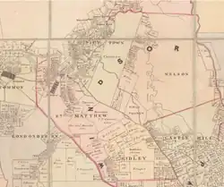 Map of the Parish in Windsor.[4]