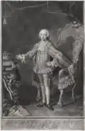A mezzotint of Joseph II, Holy Roman Emperor after Meytens
