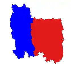 Location in Hakha district (in red)