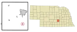 Location of Doniphan, Nebraska