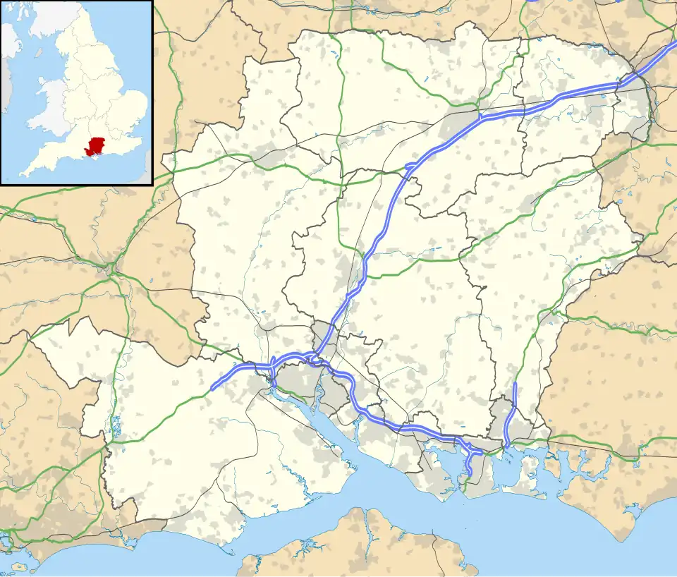 Haslar is located in Hampshire