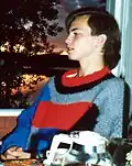 Image 23Swedish teenager with mullet haircut and abstract jumper, 1991. (from 1990s in fashion)