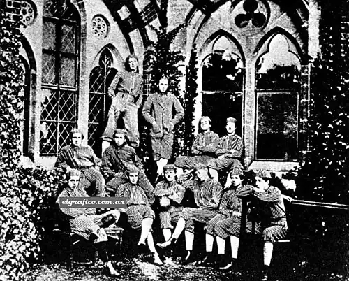 Image 11Harrow School team of 1867. (from History of association football)