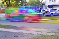 Example using a driving truck