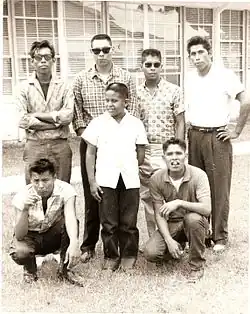 Image 14Group of Mississippi Choctaw males in the late 50s or early 60s. Photograph by Bob Ferguson. (from Mississippi Band of Choctaw Indians)