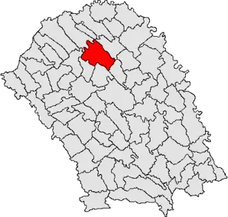 Location in Botoșani County