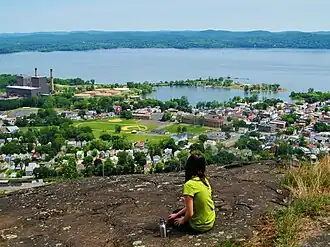 View from atop High Tor Mountain.