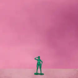 Cover art for Hearts Sold Separately: Mariah the Scientist transformed into a miniature green army figurine against a pink backdrop