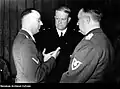 L to R: Heinrich Himmler, Norwegian Prime Minister Vidkun Quisling and Norwegian Minister of Domestic Affairs Albert Viljam Hagelin at the Adlon, February 14, 1942