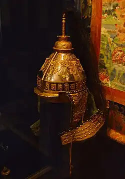 Ceremonial helmet, Tibet, 18th century.