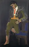 Torero leaning on a chair, ca. 1927