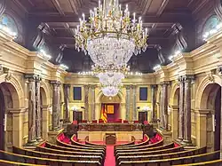 Palau del Parlament de Catalunya in Parc de la Ciutadella in Barcelona