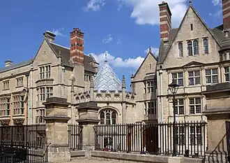 Octagonal chapel building at Herford College
