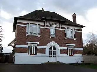 The town hall in Hesbécourt