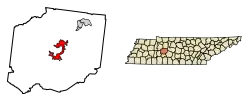 Location in Hickman County, Tennessee