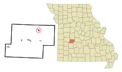 Location of Cross Timbers, Missouri