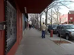Commercial buildings along the old street car lines in Lower Highland