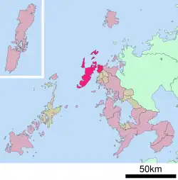 Location of Hirado