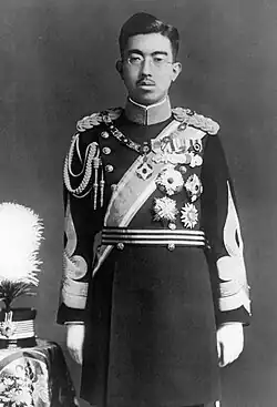 A 34 year-old Hirohito in military uniform