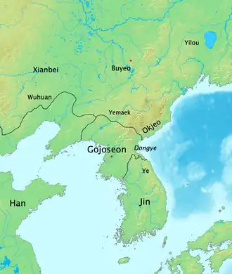 Gojoseon in 108 BCE