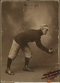 Hobe Ferris, Boston Americans second baseman, [ca. 1901]. Michael T. "Nuf Ced" McGreevy Collection, Boston Public Library