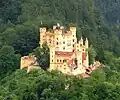 View down on Hohenschwangau from Neuschwanstein