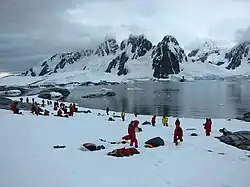 Campers on Hovgaard Island