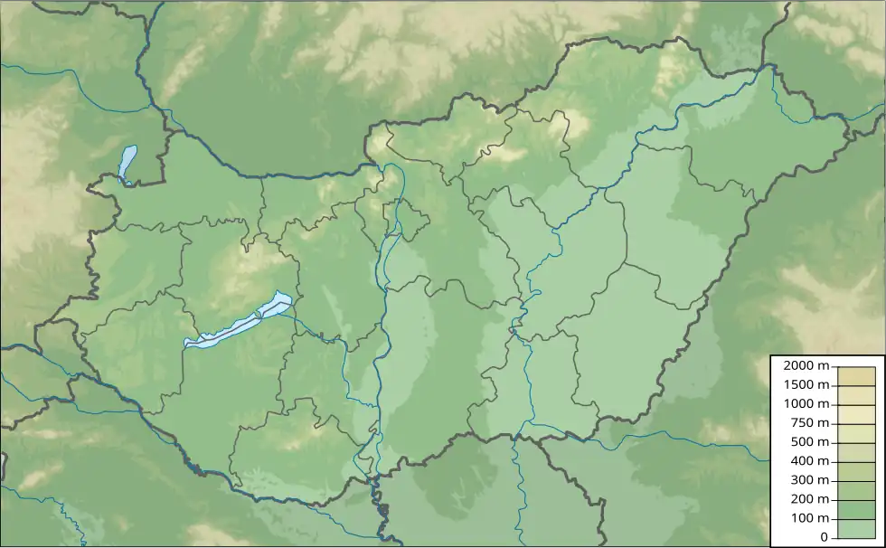 Vác is located in Hungary