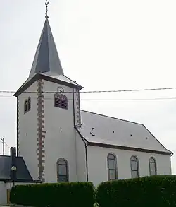 The church in Huttendorf