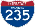 Interstate 235 marker