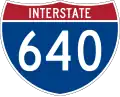 Interstate 640 marker